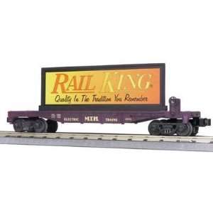  MTH Railking Flat Car with Billboard 30 7699 Toys & Games