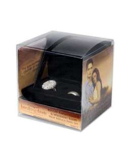 TWILIGHT BREAKING DAWN BELLAS ENGAGEMENT RING AND WEDDING BAND PROP 