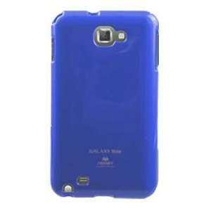 Galaxy Note Pleomax Jelly Soft Slim Fit Case Cover blue 