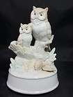 vintage owl music box  