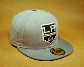 NEW ERA 59FIFTY NHL HOCKEY CAP LOS ANGELES KINGS DARK GRAY GRAY 