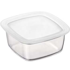 Bormioli Rocco Frigoverre Square Food Container with Frosted Lid, 54 1 