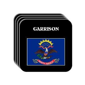  US State Flag   GARRISON, North Dakota (ND) Set of 4 Mini 