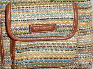 Ladies Strada Purse Handbag Bag Shopper Southwestern Weave Multi Color 