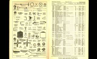 1924 FORD MODEL T Catalog  illustrated PARTS PRICE LIST  