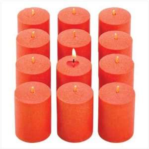  Orange And Cream Scented Grove Votive Candles Set Of 12 