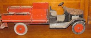 MOLINE PRESSED STEEL BUDDY L AUTO WRECKING TRUCK 1928 TOW TRUCK  