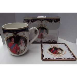 Royal Wedding Mug & Coaster Hand In Hand To Commemorate The Wedding 