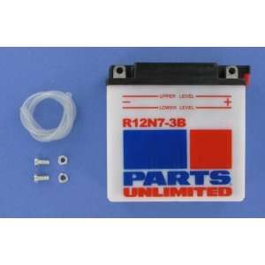  Parts Unlimited 12V Conventional Battery   Y12N7 3B 
