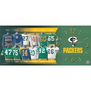  Maple Leaf Productions Green Bay Packers Evolution Clock 