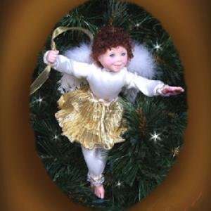  Kurt Adler W7836 15 in. Off White Angel Tree Ornament 