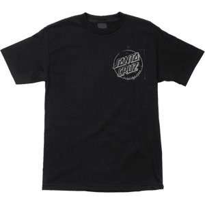  Santa Cruz T Shirt Sketchy Dot [Medium] Black Sports 