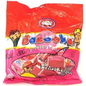 Elite Bazooka Joe Strawberry Flavor Bubble Gum 6 oz  