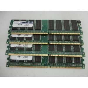  Lot of 4 Axiom 1GB DDR1 Non  ECC Desktop Memory