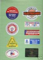 IBEW STICKERS ELECTRICIANS UNION DECALS #23  