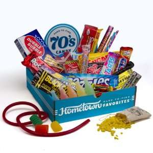 Hometown Favorites 1970s Nostalgic Candy Gift Box, Retro 70s Candy 