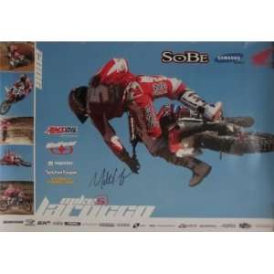  Mike Larocco Motocross Autographed Signed Poster COA 