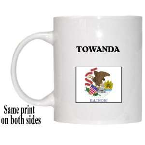    US State Flag   TOWANDA, Illinois (IL) Mug 