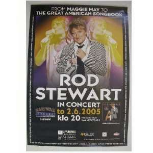    Rod Stewart Finnish Poster Helsinki tour date 