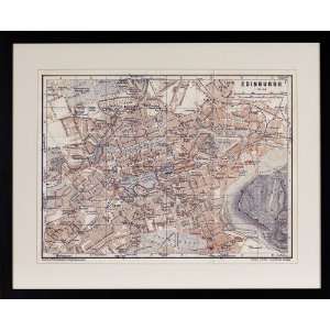  Vintage Reproduction Map of Edinburgh