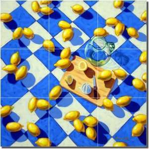  Lifes Lemons by Beaman Cole   Artwork On Tile Ceramic 