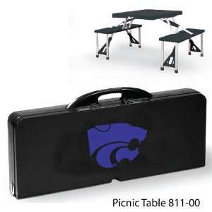Kansas State Digital Print Picnic Table Portable table with 4 bench 