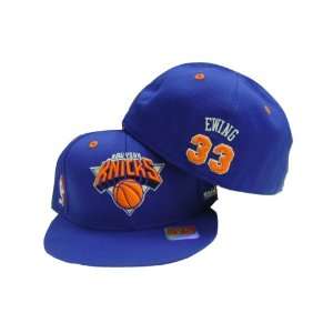 New York Knicks Blue Patrick Ewing Mitchell & Ness Throwback Hat / Cap 