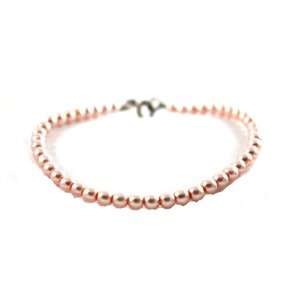 Beautiful Girls Gift Boxed 925 Pink Pearl 925 Sterilng Silver Bracelet 