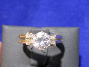 Diamond Engagement Bridal Set 1.13 carats total  