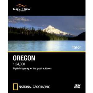  National Geographic TOPO SD Card Oregon Software