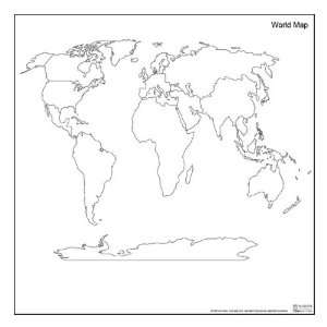  Line Graphics Flexible Markerboard World Map 3 4 W x 3 