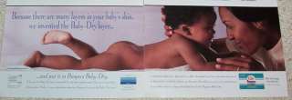 1997 Pampers Baby Dry Diapers mother baby CUTE print AD  