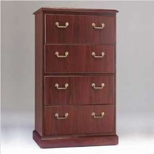  Bedford Four Drawer Lateral File Finish Mahogany Office 