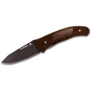 Lone Wolf Knives Blackfoot Folding Knife 3 S30V Black Plain Blade 