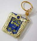 hebrew tehillim psalms key chain ring jewish torah charm israel
