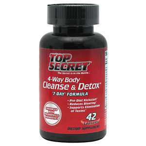 Top Secret Nutrition 4 Way Body Cleanse & Detox Free US Shipping 