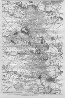 CIVIL WAR TOPOGRAPHICAL MAP OF VIRGINIA, GRANT CAMPAIGN  