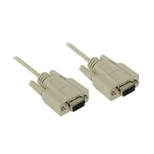  6ft DB9 FF Female Female Serial Cable   Beige Electronics