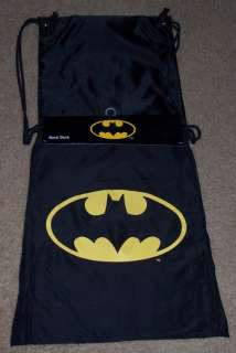   Licensed DC Comics BATMAN Symbol Back Sack Back Pack With Cape  