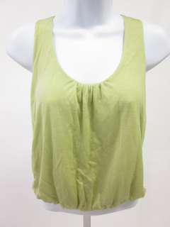 MAGGIE WARD Green Sleeveless Bubble Hem Top Shirt Sz S  
