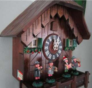   High Quality Black Forest Vintage Chalet Musical Animated Band  