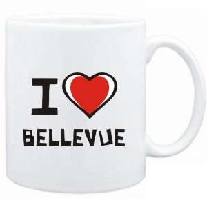  Mug White I love Bellevue  Usa Cities