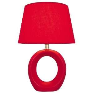  Bellona Table Lamp in Red Ceramic