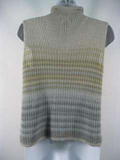 SIGRID OLSEN Multi Colored Sleeveless Sweater Top M  