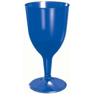  Blue Plastic Wine Glasses   Pack of 20