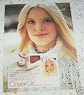 enlarge 1974 cover girl linda tonge cosmetics make up page ad $ 7 06 