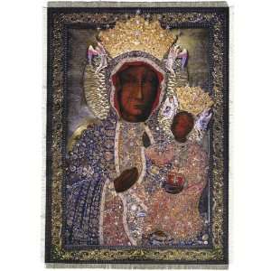  Silkscreen   Our Lady of Czestochowa Iconic, Medium 11 1/2 