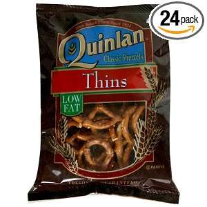 Wise Snacks Quinlan Pretzel Thins, 2.125 Ounce Bags (Pack of 24)