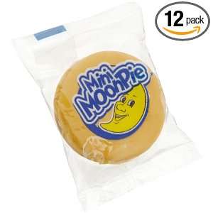 Chattanooga Bakery MoonPies, Mini Snack Banana, 12 Count Pies (Pack of 