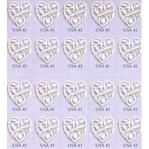  Hearts 20 x 41 cent US Stamps scot 4151 NEW 2007 